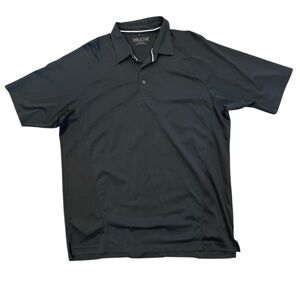 HOLLAS L black short sleeved polo shirt